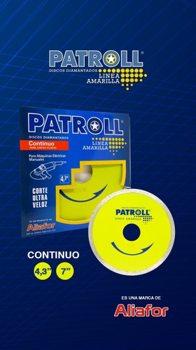 Disco Diamantado Continuo Patroll 180mm Pyc-7 Aliafor