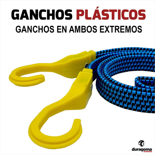 Imagen 4 de 7 de Zuncho Tensor Elastico 1,05m Grueso Paquetes Moto Auto