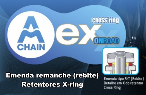 Imagem 5 de 8 de Kit Relação Kmc Corrente Am Ex Er6n Versys Ninja 650 Z650