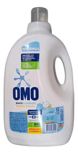 Lava-roupas Líquido Omo Puro Cuidado Baby Galão 5l Bebe