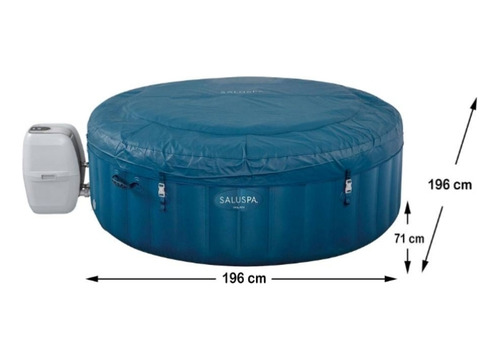 Bestway 60016 Sauna Spa 4 A 6 Personas Con Bomba Gris