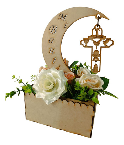 26 Centros De Mesa Para Flores Luna Con Angelito Personaliza