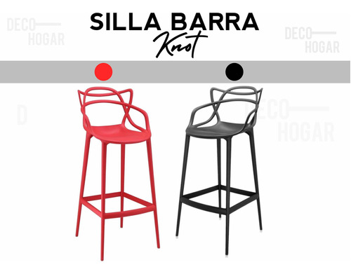 Silla De Barra Bar Alta Moderna Knot Master