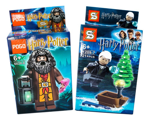 Pack X2 Harry Potter Figuras Muñecos  En Caja Armables