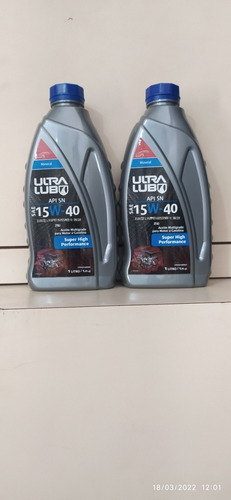 Aceite Ultra Lub 15w40 Mineral