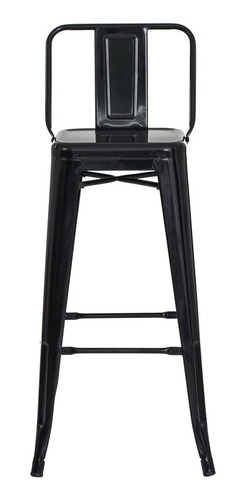 Imagem 4 de 5 de Banqueta Tolix Iron Com Encosto Várias Cores Industrial Aço