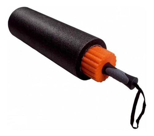 Rolo Liberação Foam Roller 3 Em 1 Miofascial Ativação Liveup Cor Preto