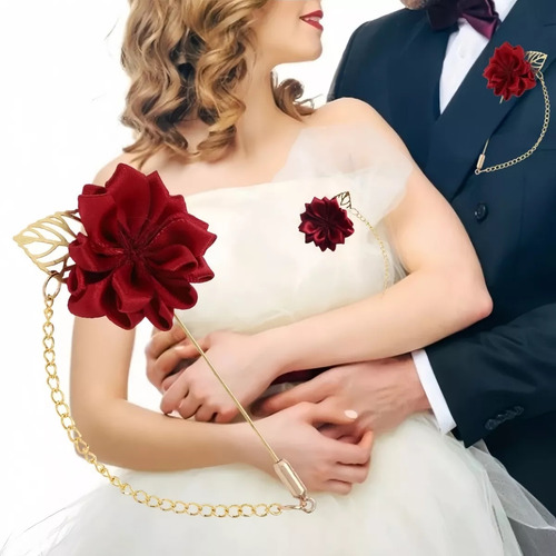 Broche De Lapela Para Roupa De Casamento De 6 Peças