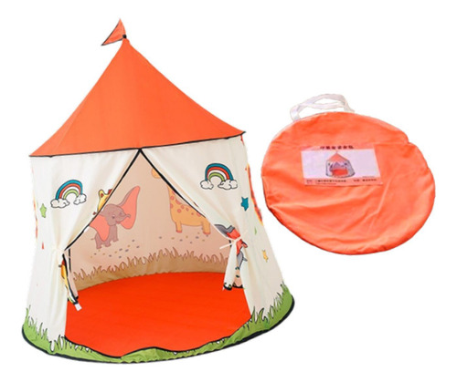 Tienda Para Niños, Tipi Plegable, Tienda De Juegos Naranja
