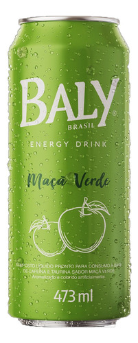 Energético Maçã Verde Baly Lata 473ml