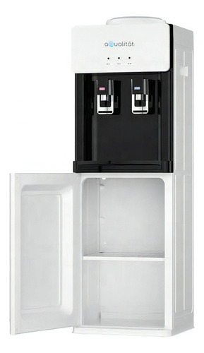 Dispensador De Agua Fría Caliente Premium Pedestal Eléctrico 550w Blanco Aqualitat 