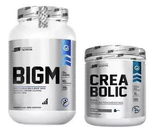 Big 2kg & Creabolic 500gr Energía, Fuerza & Masa Muscular Un