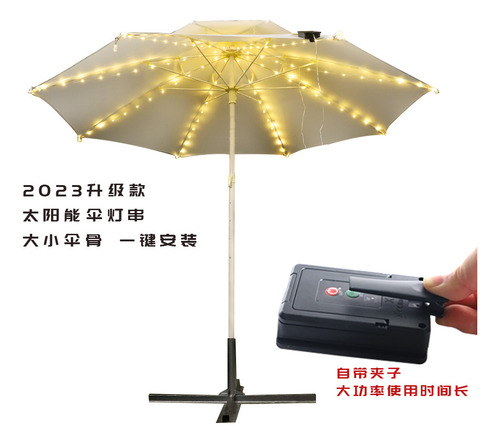 Sombrilla Led Para Tienda De Campaña Con Forma De Lámpara, C