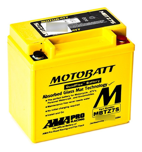 Bateria Motobatt Quadflex Mondial Ms 50 Cc 100 Cc