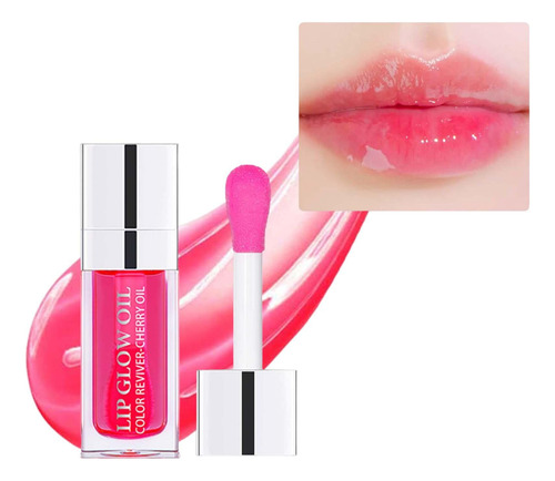 3 Lip Glow Oil Para Labios Secos, Hidratante, No Pegajoso,