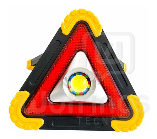 Luz De Emergencia Linterna Triangulo Led Con Usb Y Baliza