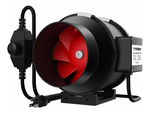 Ventilador De Conducto Vivosun Línea De 390 Cfm 6 Pulgadas