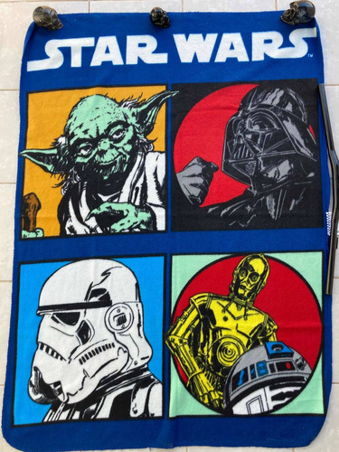 Imagen 1 de 3 de Manta Star Wars Yoda Darth Vader