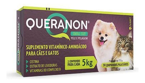 Suplemento Vitamínico Queranon Small Size Com 30 Comprimidos