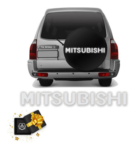 Adesivo Mitsubishi Resinado Pajero Tr4 Prata Refletivo