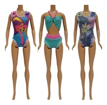 Comprar Ropa Para Muñeca Barbi Artesanal Trajes De Baño X 3 