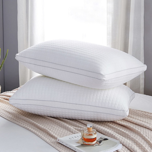 Almohada  Pillows Queen Size Set Of 2,bed Pill Lhd