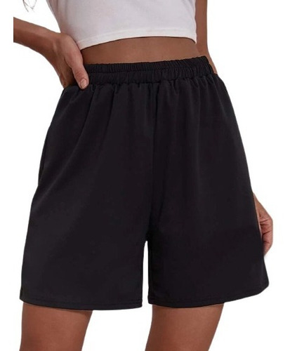 Imagen 1 de 1 de Short Bermuda Larga Unisex Algodon Trap Mujer Talles Amplios