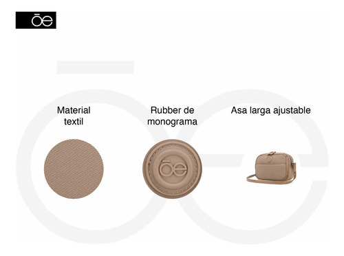 Bolsa Crossbody Cloe Naraina Chico Color Marrón claro