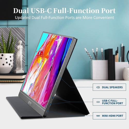 Monitor Portátil Kyy, 15.6'' 1080p, Fhd, Usb-c, 60 Hz