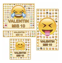 Comprar Kit Candy Bar Emojis Emoticones Stickers Para Candy Bar