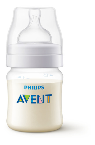 Mamadeira Clássica Avent 125ml Philips Bico Rn Recém Nascido Cor Transparente