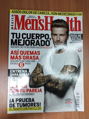 Revista Men's Health México David Beckham Año 19 #4 Vogue