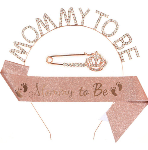 Sash Set, Mum To Be Sash Cómoda Tiara Diadema Sash Broche