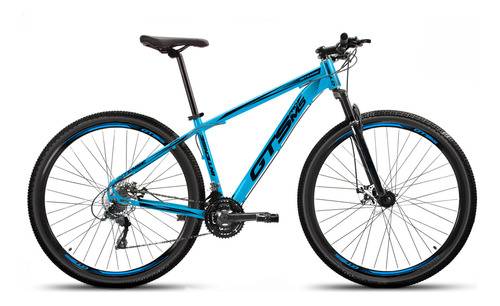 Bicicleta Aro 29 Quadro Em Alumínio 24 Marchas Freio A Disco Cor Gts Intense - Azul/preto Tamanho Do Quadro 21