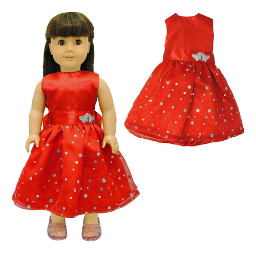 Ropa De Muñeca: Hermoso Vestido Rojo Atuendo De Lunare...