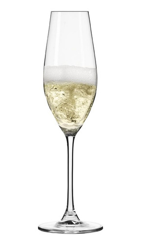 Copa De Champagne Cristal Krosno Línea Splendour - Set X6u