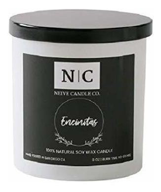 Encinitas Candle 9 Onzas. Handmade Pulgadas The Usa With 100