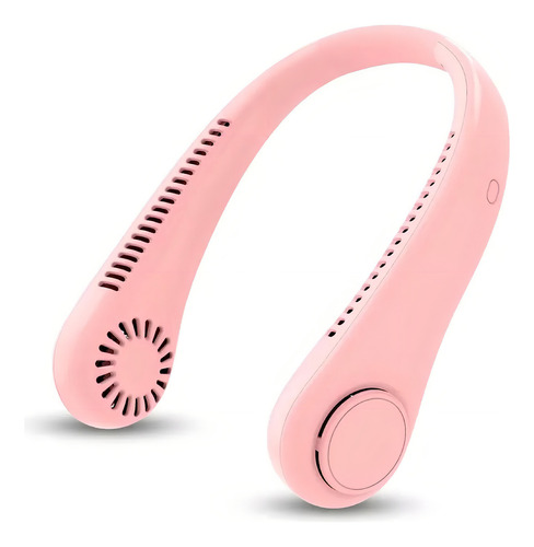Ventilador Portátil Cuello Flexible 3 Velocidades Recargable Color Rosa