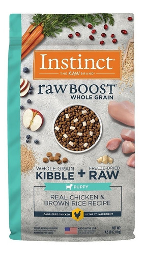 Instinct Raw Boost De Pollo Whole Grain Para Cachorros 2 Kg