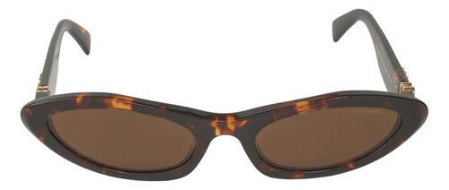 Miu Miu Mu 09ys Vau-06b Oval Shape Tortoise (Usado)