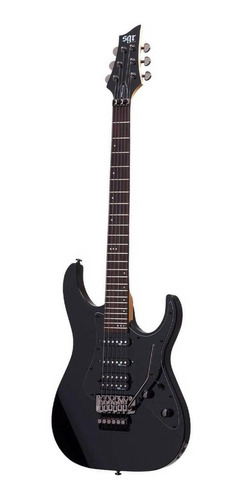 Imagen 1 de 3 de Guitarra eléctrica Schecter Banshee-6 FR SGR de tilo black brillante con diapasón de palo de rosa
