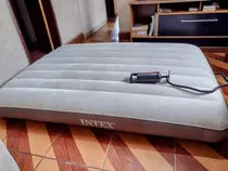Comprar Colchão Inflável Para Casal Intex + Bomba De Ar Manual Intex