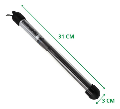 Calefactor 200w Peceras Termocalefactor Vidrio Acuarios