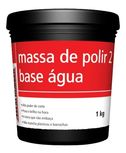 Pasta Pulir Fina / Blanca / Base Agua Maxi Rubber .x 0,6 Kg