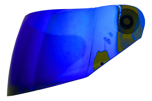 Viseira Capacete Fechado Texx Wing Azul Espelhada Antirisco