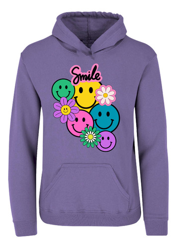 Sudadera Capucha Y Cangurera Diseño Caritas Smile - Feliz