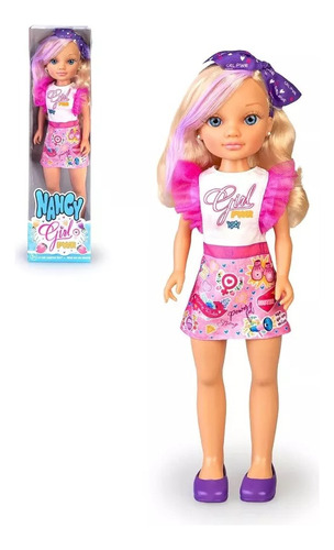 Muñeca Nancy Girl Power Cabello Morado Pwr Original