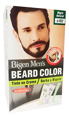 Bigen B102 Tinte Para Barba Y Bigote Negro Natural