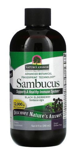 Nature's Answer Sambucus Black Elderberry Líquido 240ml
