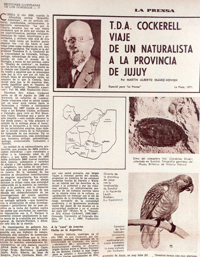 Cockerell Viaje De Un Naturalista A La Provincia De Jujuy